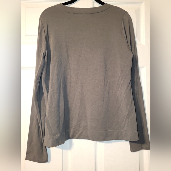 Majestic Fiilatures T Shirt French Touch Leather Front Size Small Gray With Flaw - Picture 5 of 10